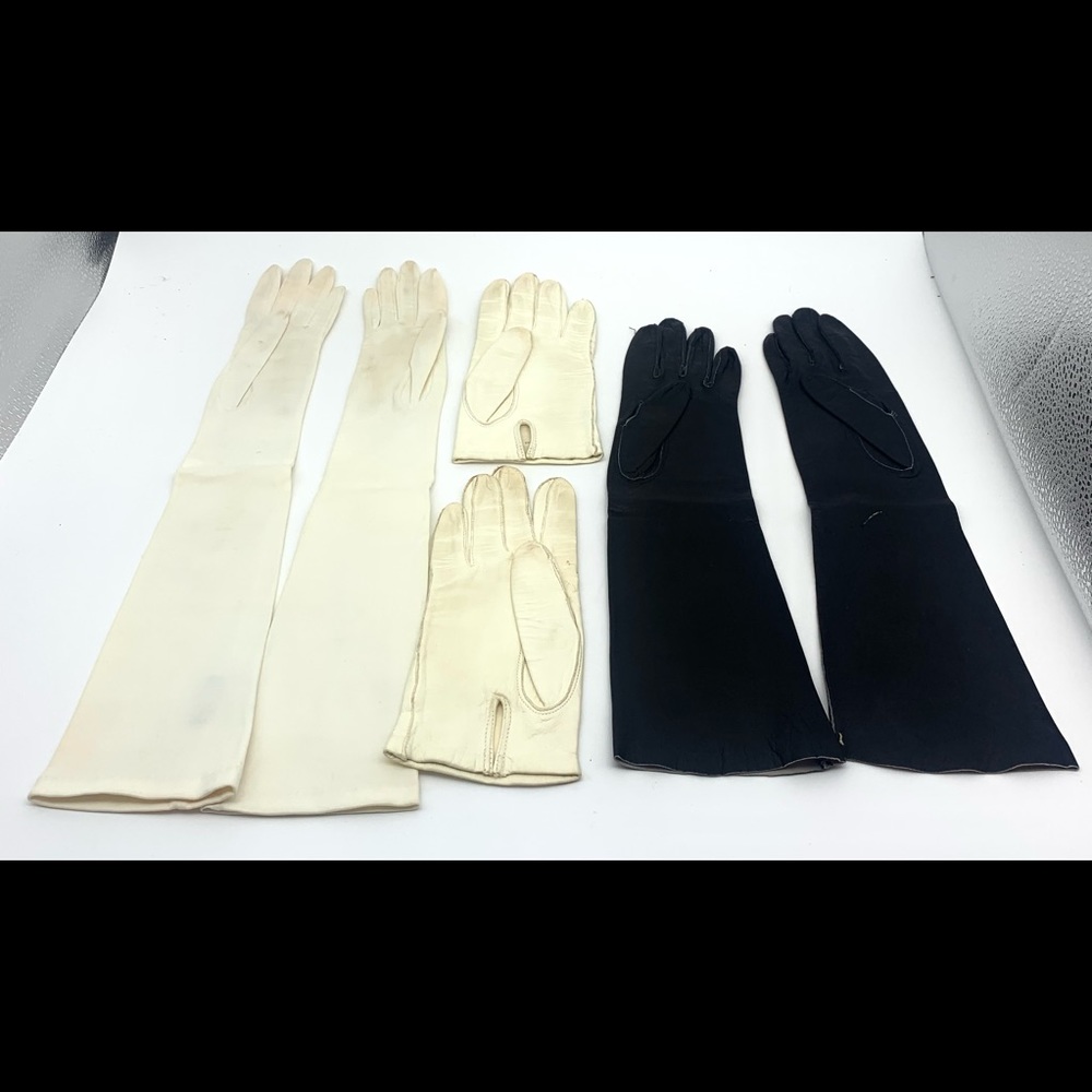 3 Pair of Leather Ladies Fashion Gloves: Lady Fuchs